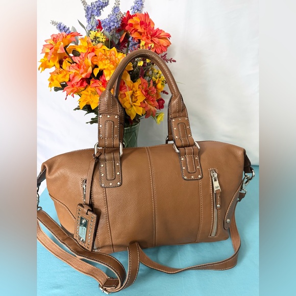 Tignanello Handbags - Tignanello Tan Shoulder Bag